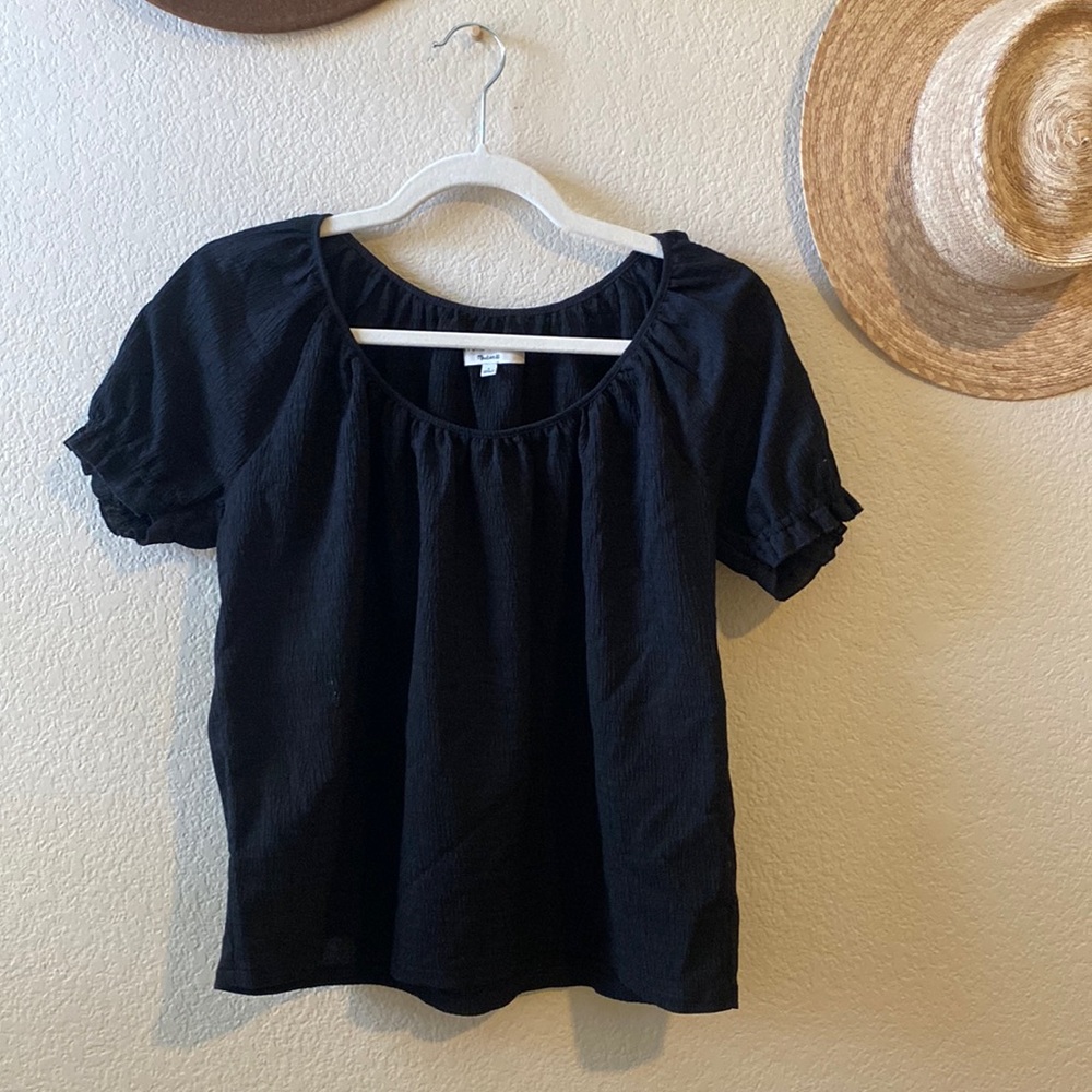 Madewell ruffle blouse